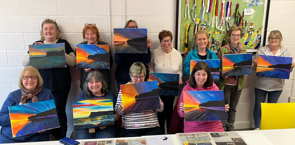 'Coastal silhouettes' painting workshop